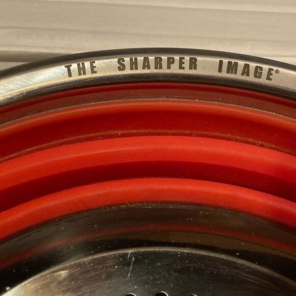 Sharper Image Collapsible FoodGrade Silicone Colander w/Metal Strainer VGUC-9.5" - Picture 3 of 9